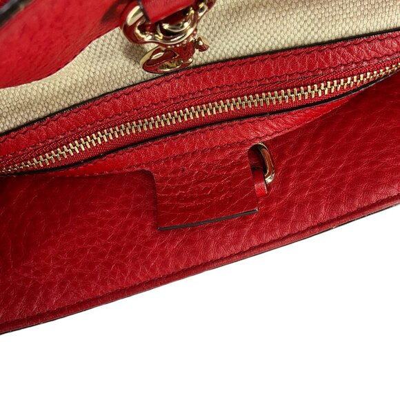 GUCCI Pebbled Calfskin Medium Soho Chain Shoulder Bag - Picture 8 of 9